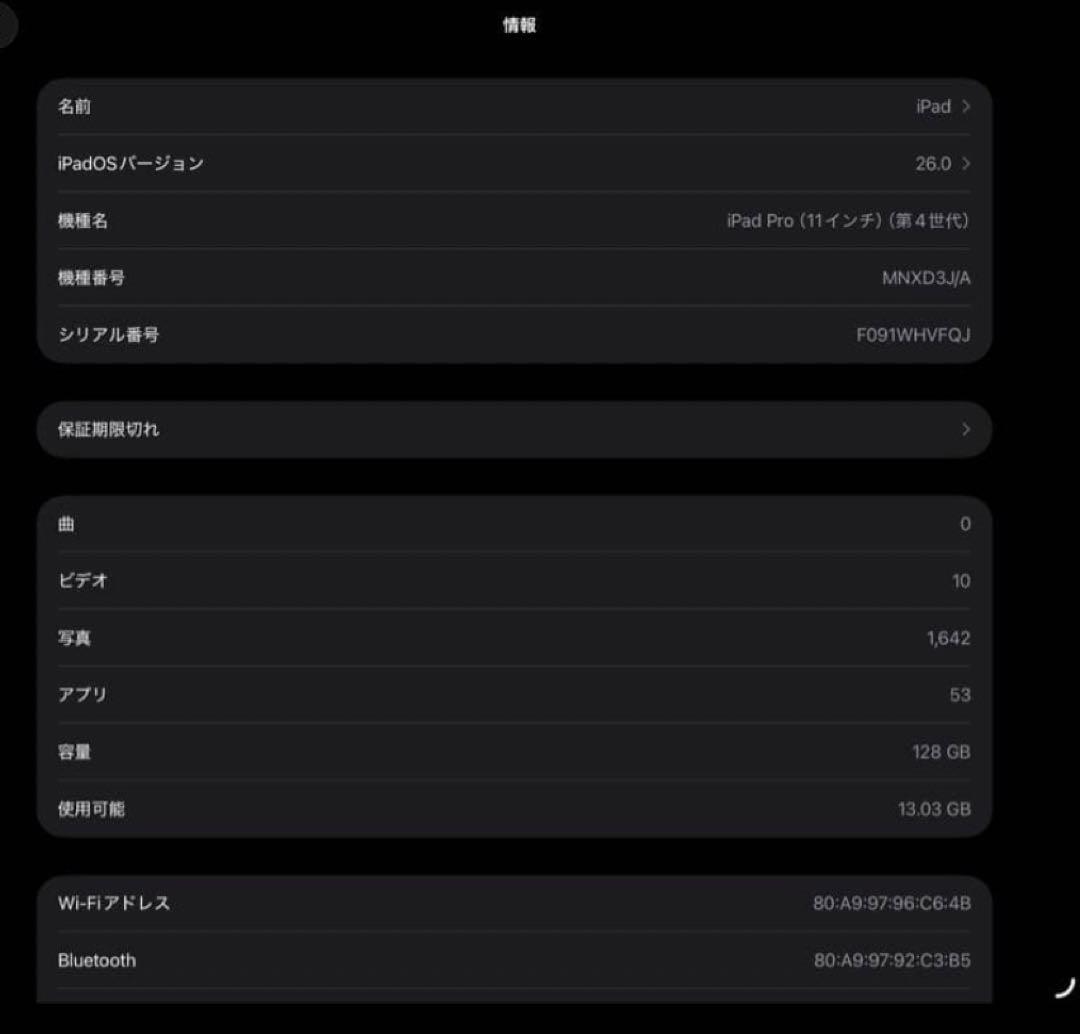 【peter】iPad Pro 11インチ M2