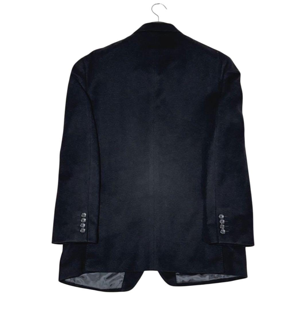 美品 ダーバン テーラードジャケット シングル 2B カシミヤ100 黒 L