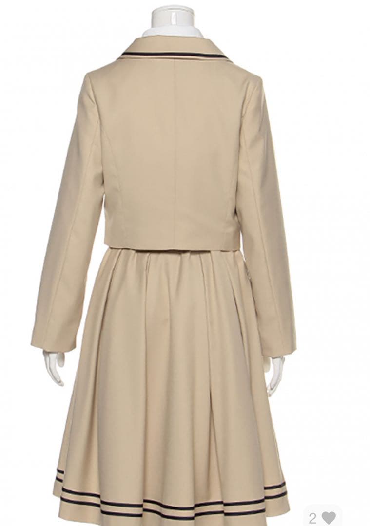 【新品】MEZZO PIANOショートジャケット&フレアスカート定価39600円