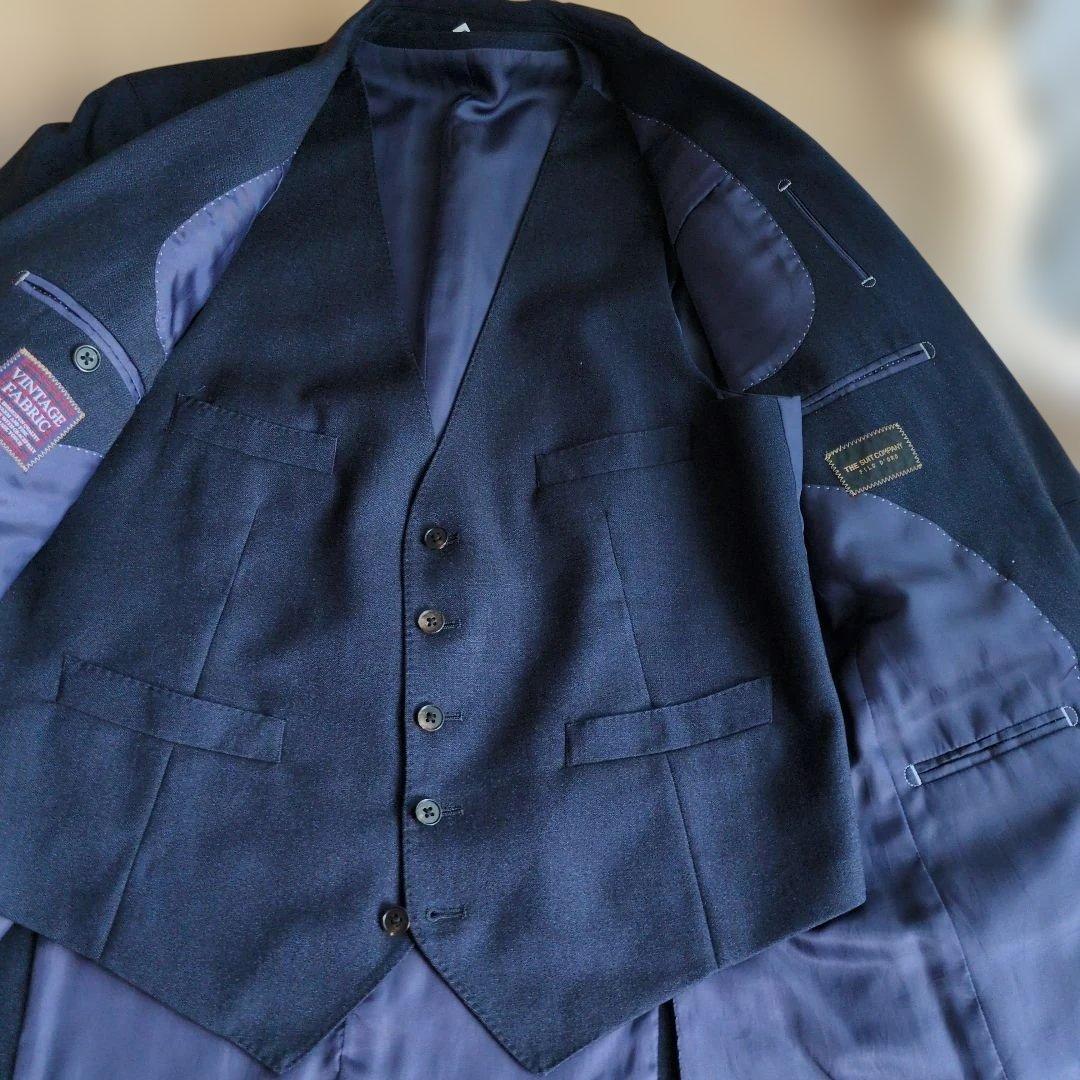 【カンスさま専用】ネイビー ビジネススーツ　スリーピース、スラックス2本付