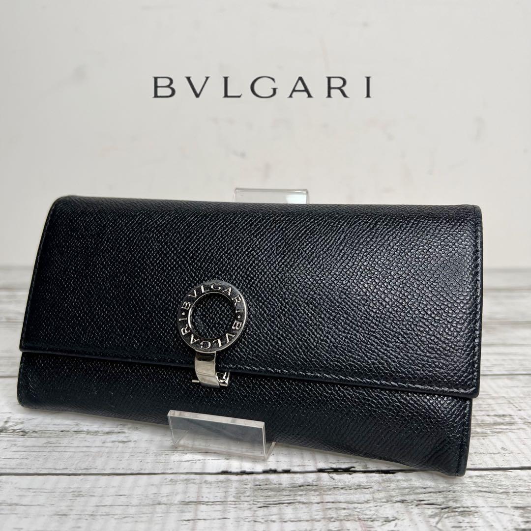 BVLGARI ブルガリ サークルロゴ ロゴクリップ 長財布