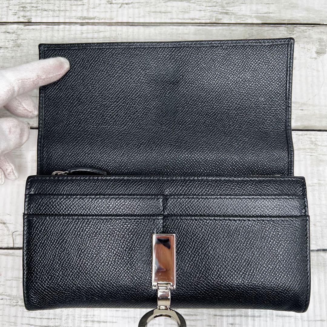 BVLGARI ブルガリ サークルロゴ ロゴクリップ 長財布