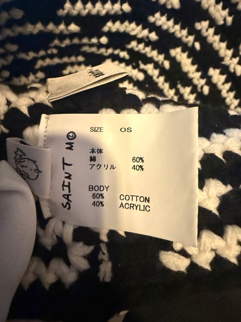 SAINT MICHAEL セントマイケルハット　ブラック 黒　ONE SIZE