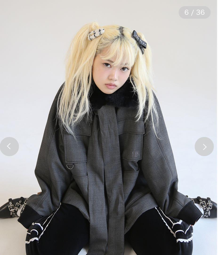 FURFUR ボウタイ アウター ジャケット チェック