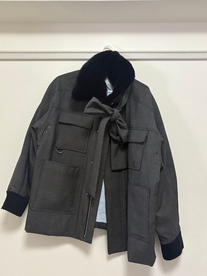 FURFUR ボウタイ アウター ジャケット チェック