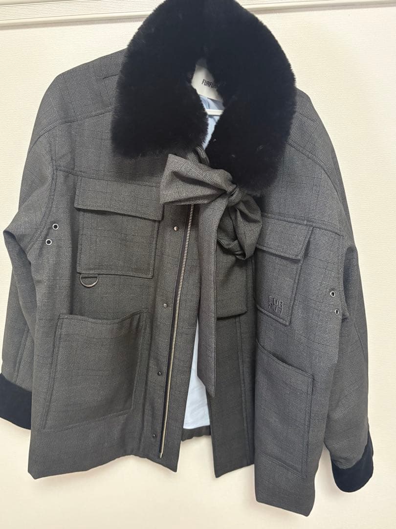 FURFUR ボウタイ アウター ジャケット チェック