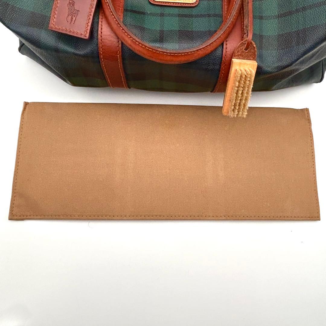 ✨美品✨ ラルフローレン 2WAY ボストンバッグ チェック PVCレザー 旅行