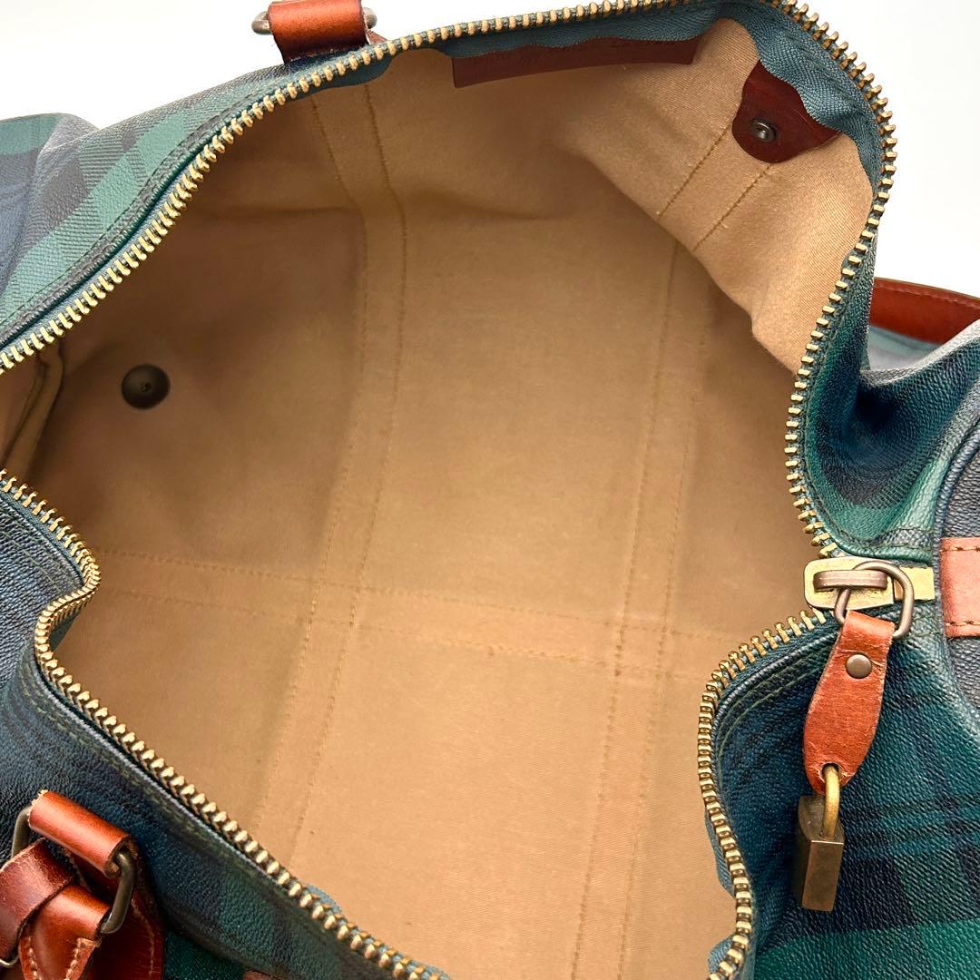 ✨美品✨ ラルフローレン 2WAY ボストンバッグ チェック PVCレザー 旅行