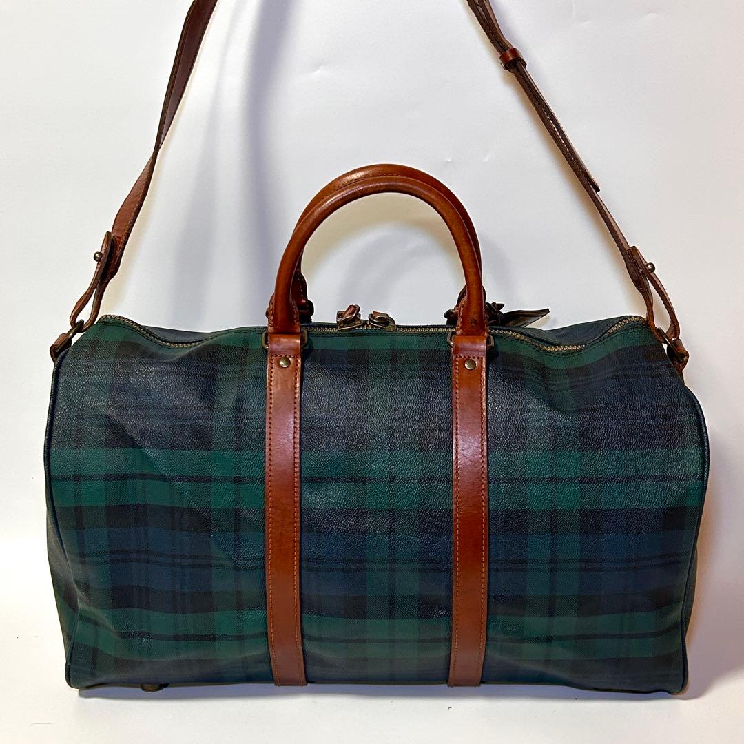 ✨美品✨ ラルフローレン 2WAY ボストンバッグ チェック PVCレザー 旅行