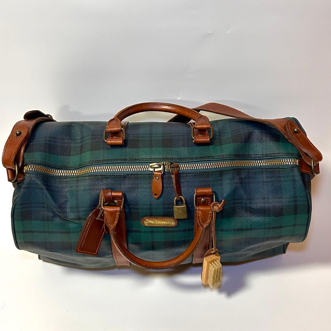 ✨美品✨ ラルフローレン 2WAY ボストンバッグ チェック PVCレザー 旅行