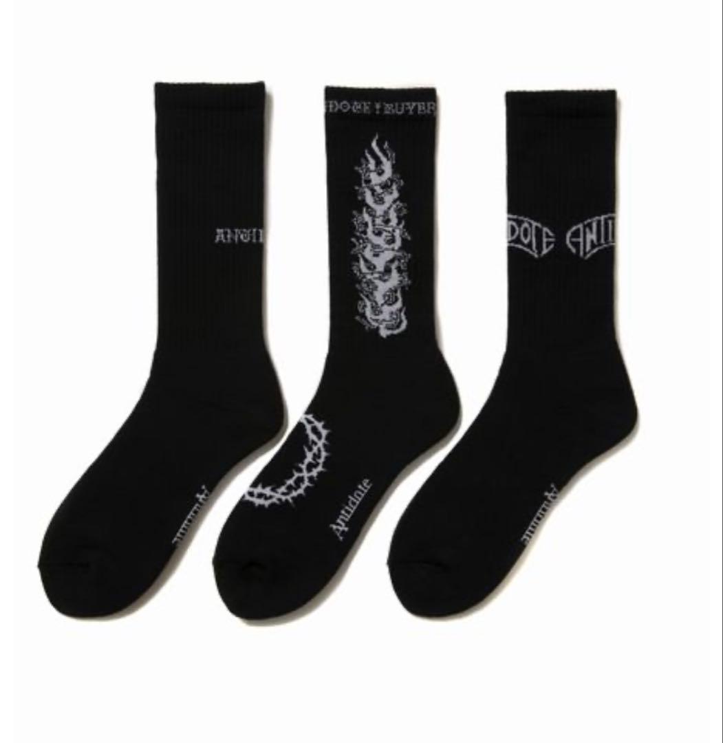 レッグウェア Antidote Buyers Club 3 Pack Socks -Black