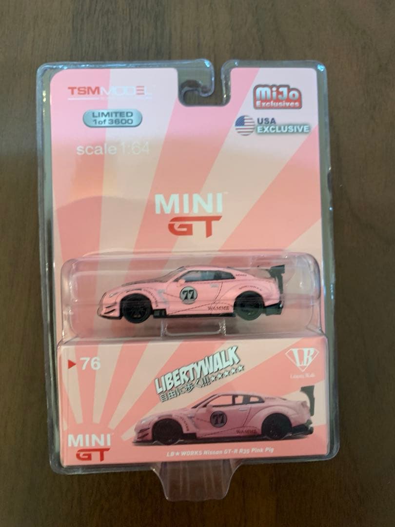 MINIGT LIBERTY WALK★WORKS R35 Pink Pig