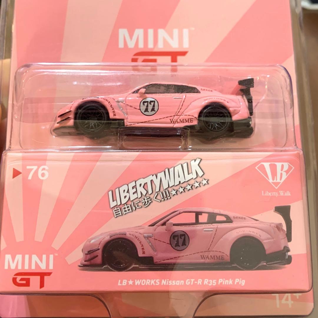 MINIGT LIBERTY WALK★WORKS R35 Pink Pig