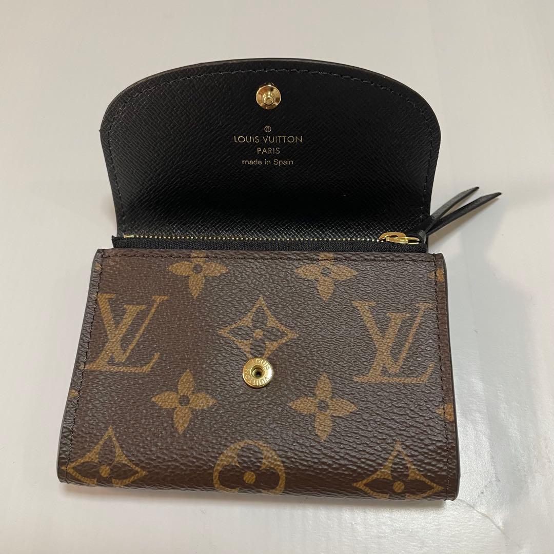 美品　ルイヴィトン　ポルトモネ・ロザリ　モノグラム・リバース　カードケース