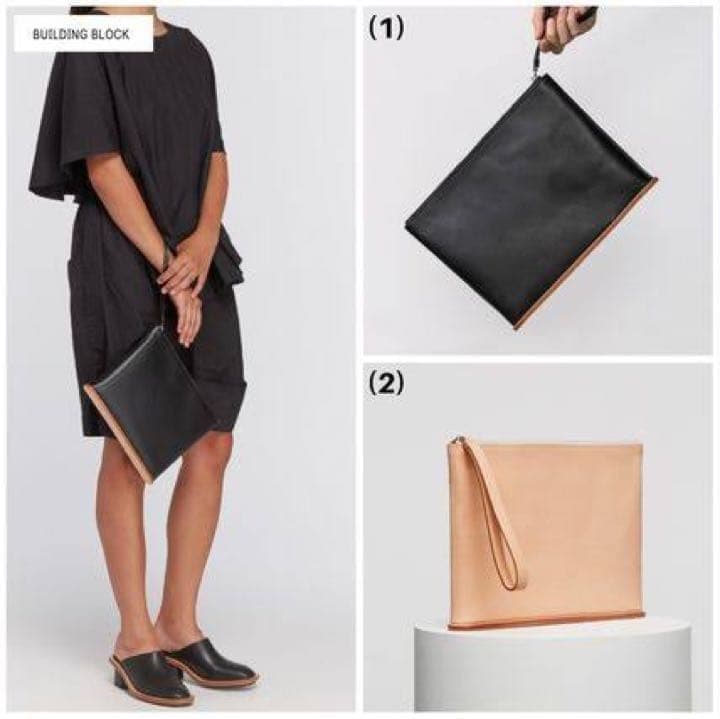 BUILDING BLOCK LARGE POUCHE クラッチバッグ