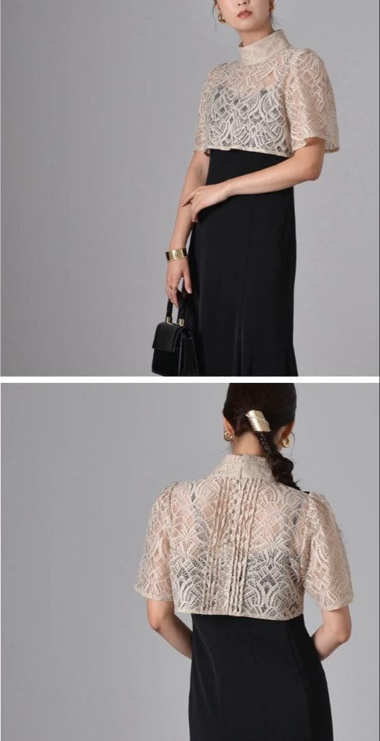 3wayレースボレロ＆マーメイドキャミド レスワンピース　SSサイズ