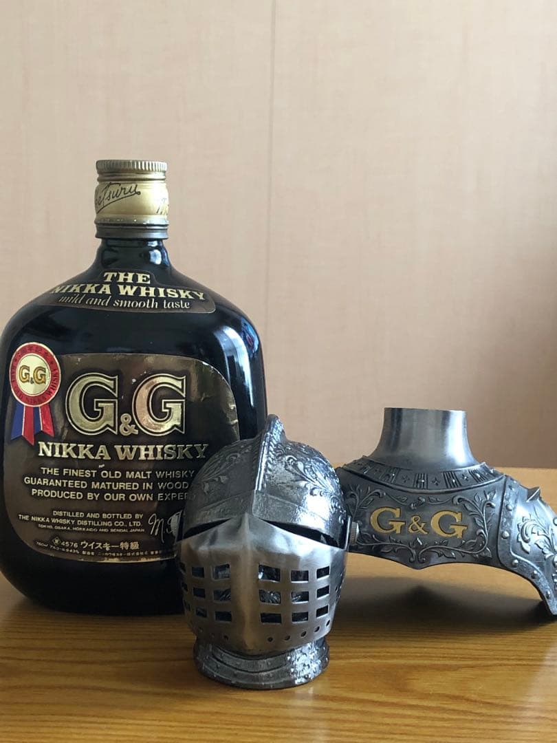 G&G ニッカウイスキー 騎士の兜型ボトル 750ml 新品、未開封