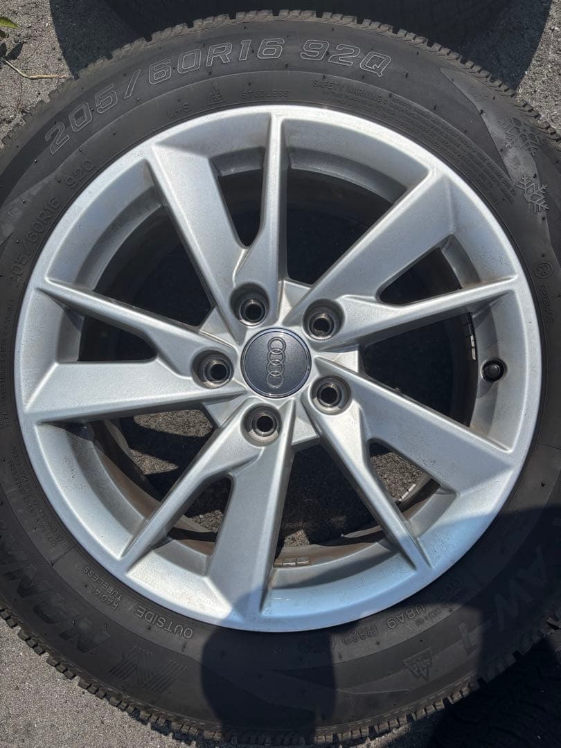 Audi A4ホイールセット 205/60R16 アウディ 純正 タイヤ アルミ