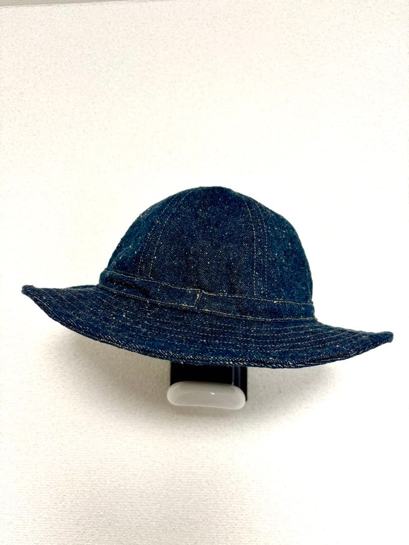 岡山産62cmUS ARMY M-37 DenimHATネップ天然藍デニムハット