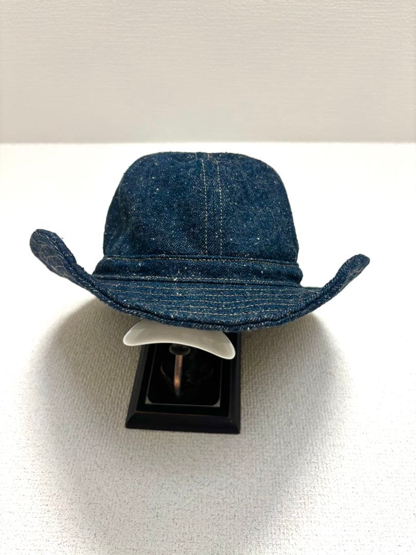 岡山産62cmUS ARMY M-37 DenimHATネップ天然藍デニムハット