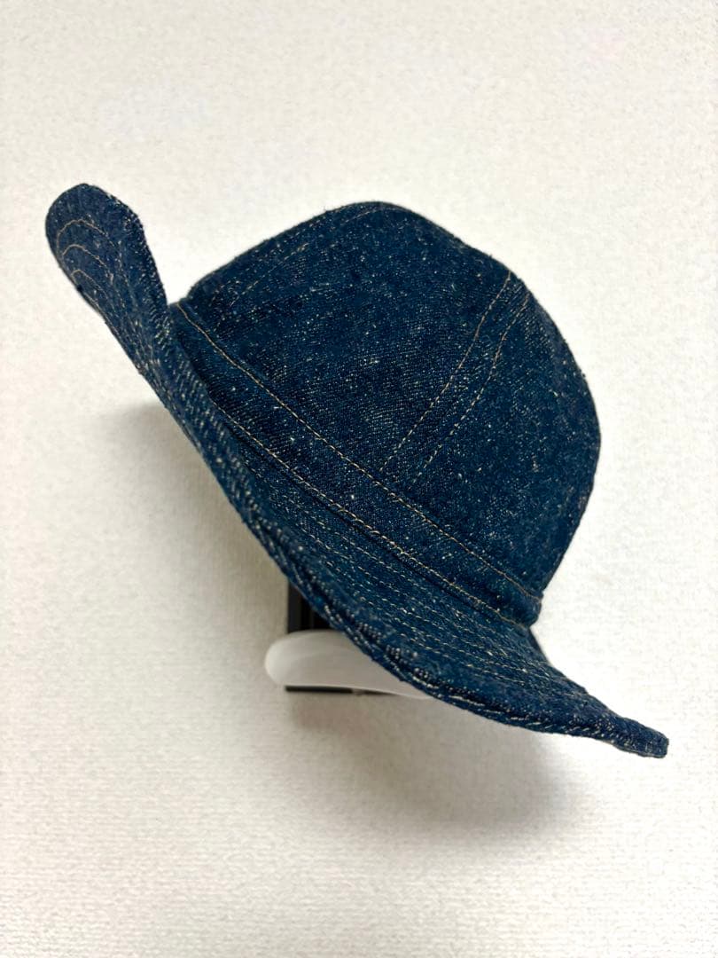 岡山産62cmUS ARMY M-37 DenimHATネップ天然藍デニムハット