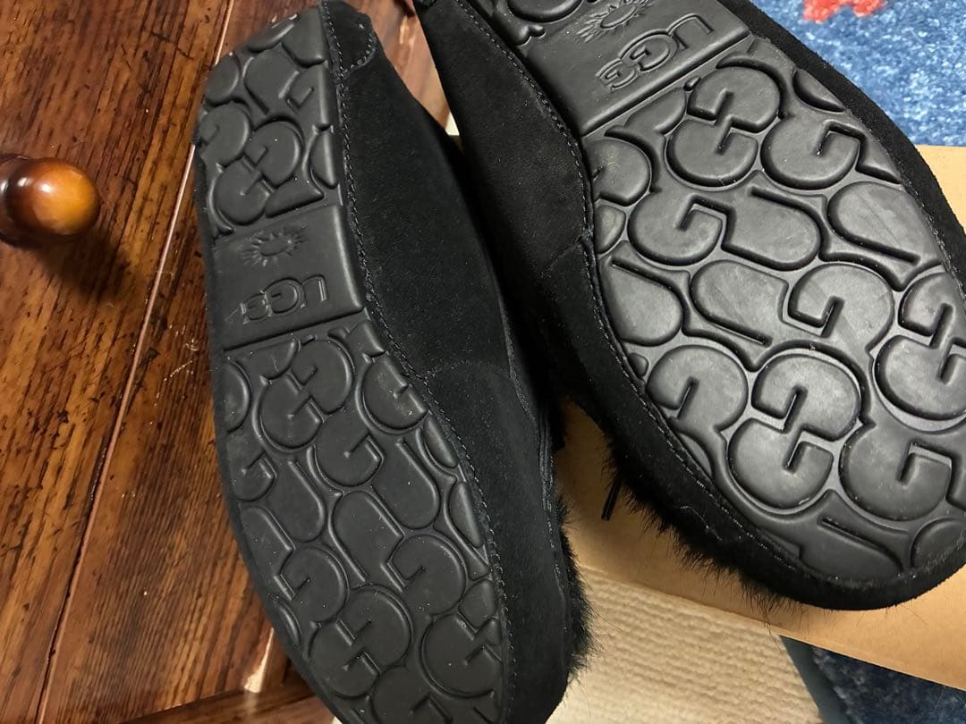 UGG モカシン　ダコタ　アンスレー　シェイン　リボン　ブラック　24㎝