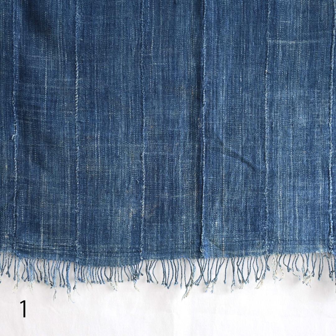 BRITZ/ モシ族/ブルーインディゴ 大判 クロス/ストール