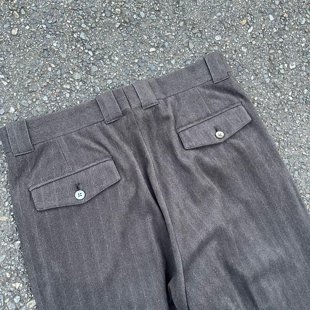 80s 90s Vintage 3タックバギーワイドスラックス ドレープ 34