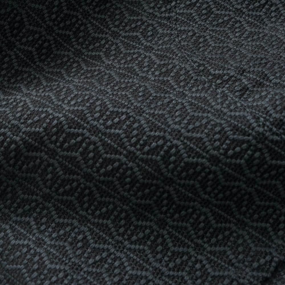 UZUiRO 麻柄キャンプワークパンツ/ブラック/刺し子織