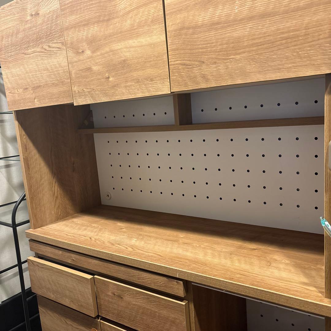 ⭐︎送料込み⭐︎木目調キッチン収納　引き出し　炊飯器置　LOWYA