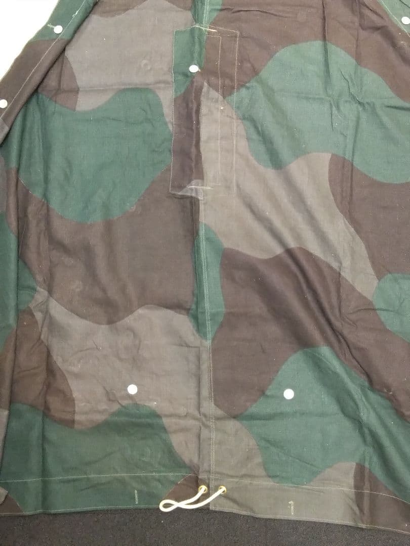 デッドストック スウェーデン軍幕 テントシート 1枚 A 迷彩 カモフラージュ