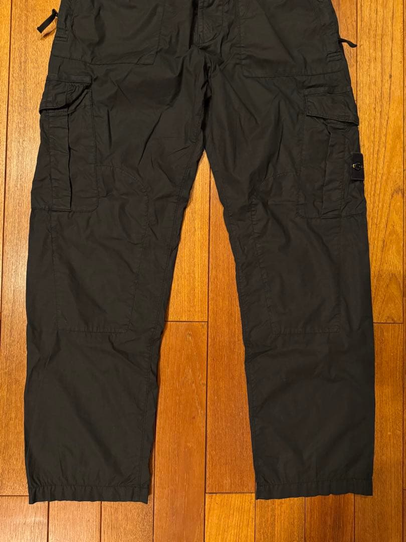 【希少】STONE  ワイドカーゴパンツ W32 ブラック 未使用級