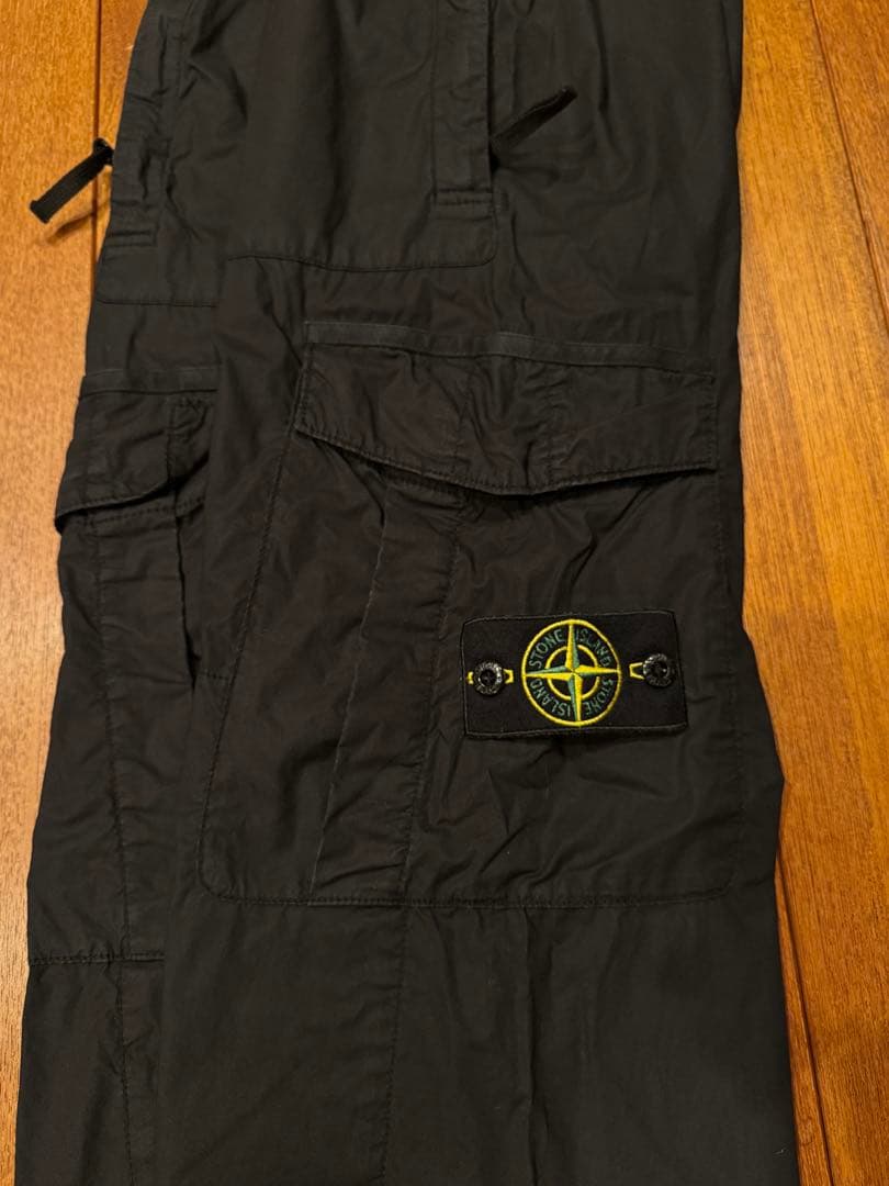 【希少】STONE  ワイドカーゴパンツ W32 ブラック 未使用級
