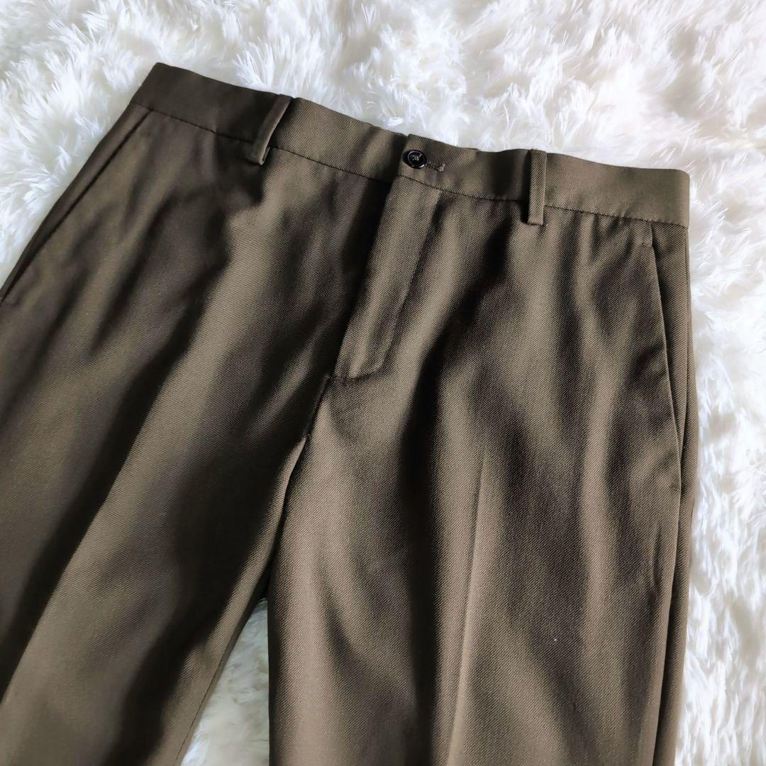 美品 ZARA シングル2B スーツ セットアップ L～XL W82cm カーキ