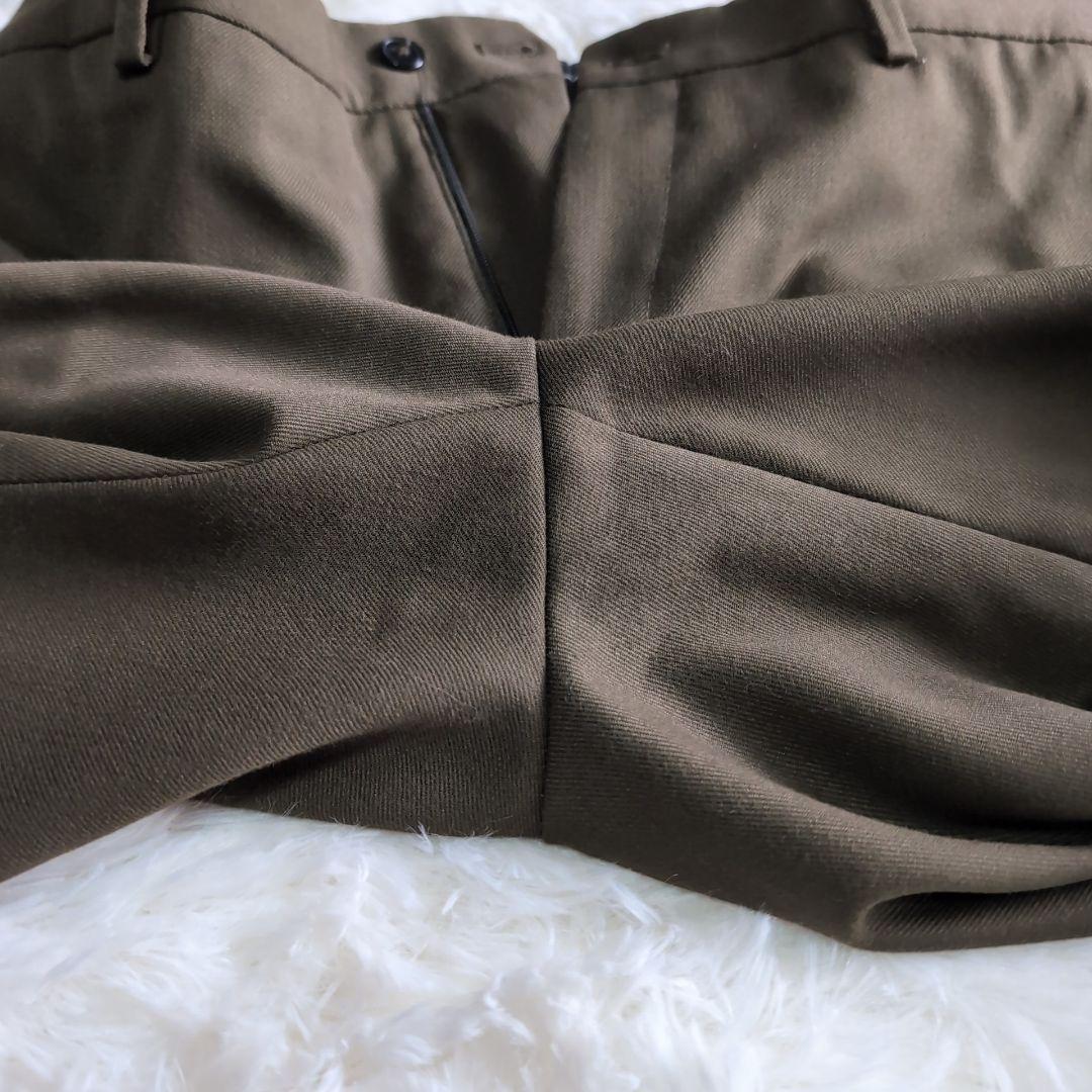 美品 ZARA シングル2B スーツ セットアップ L～XL W82cm カーキ