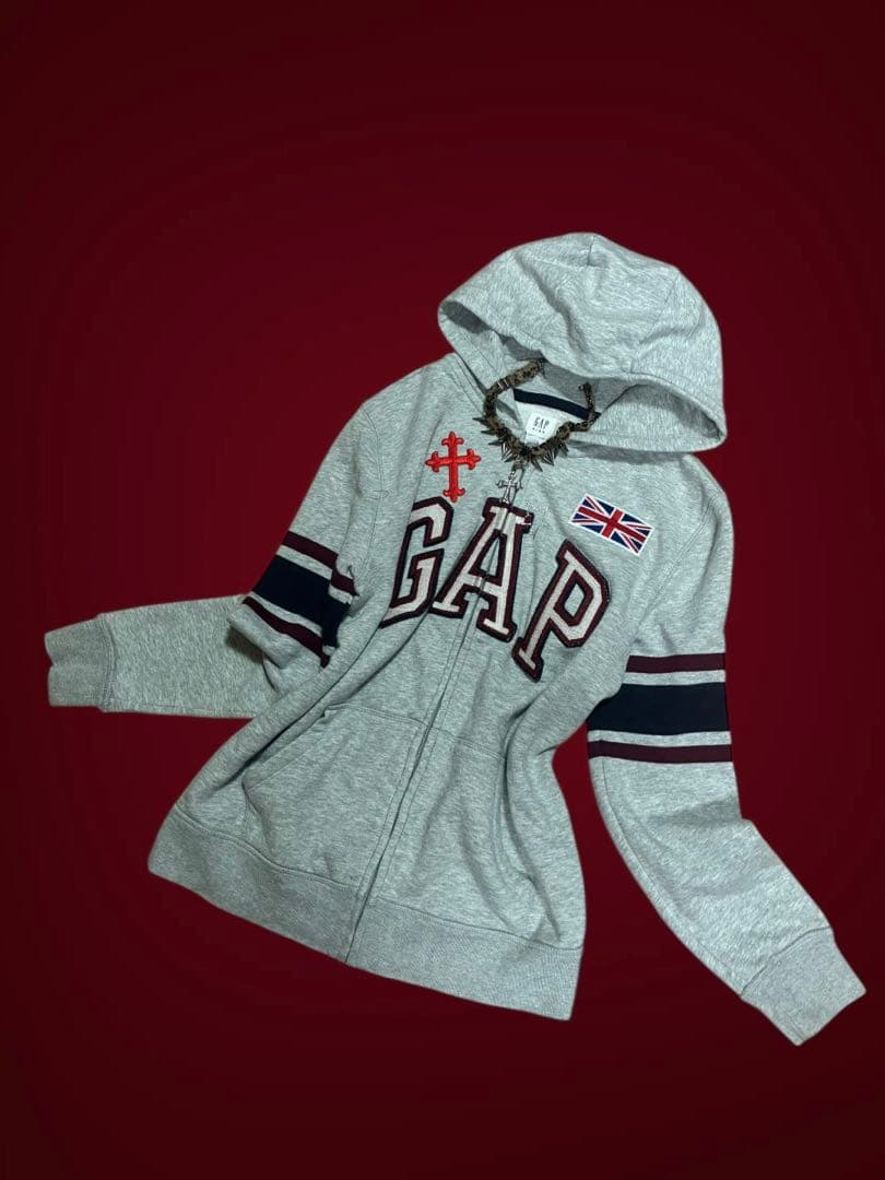 激レア✴︎y2k十字架星ビジューワッペンGAPジップフェアリーグランジ平成ギャル