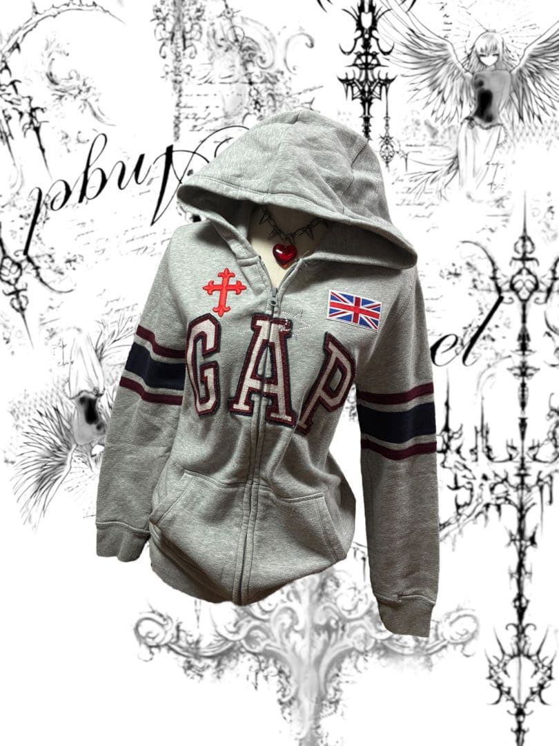 激レア✴︎y2k十字架星ビジューワッペンGAPジップフェアリーグランジ平成ギャル