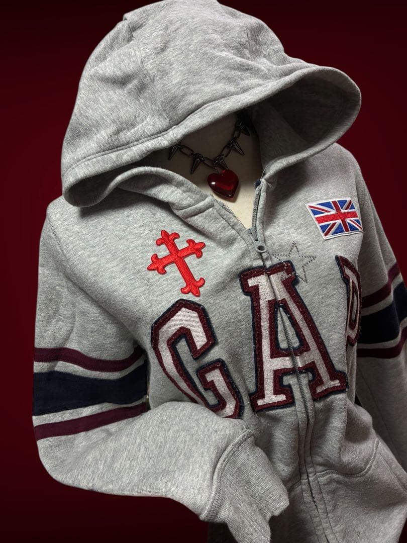 激レア✴︎y2k十字架星ビジューワッペンGAPジップフェアリーグランジ平成ギャル