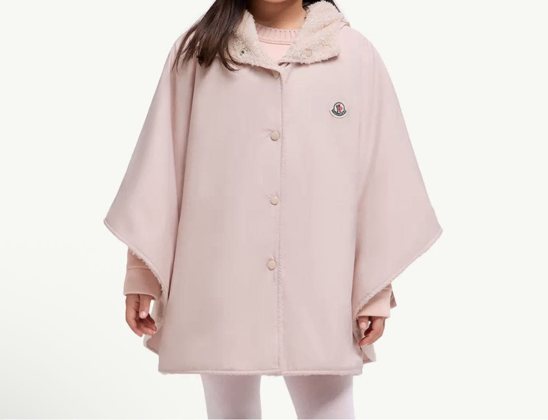 MONCLER フード付きリバーシブルベージュポンチョ新品　未使用　タグ付