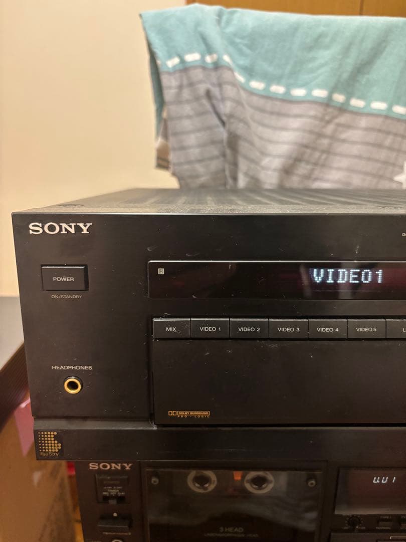 リリSONY TC-K555es2とTA-AV670アンプセット