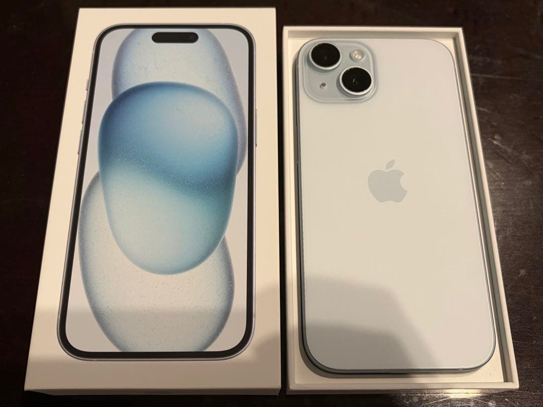 iPhone 15 128GB simフリー　ブルー