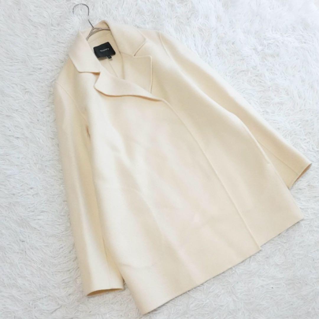 セオリー カシミヤ CLAIRENE NEW DIVIDE ダブルフェイスコート