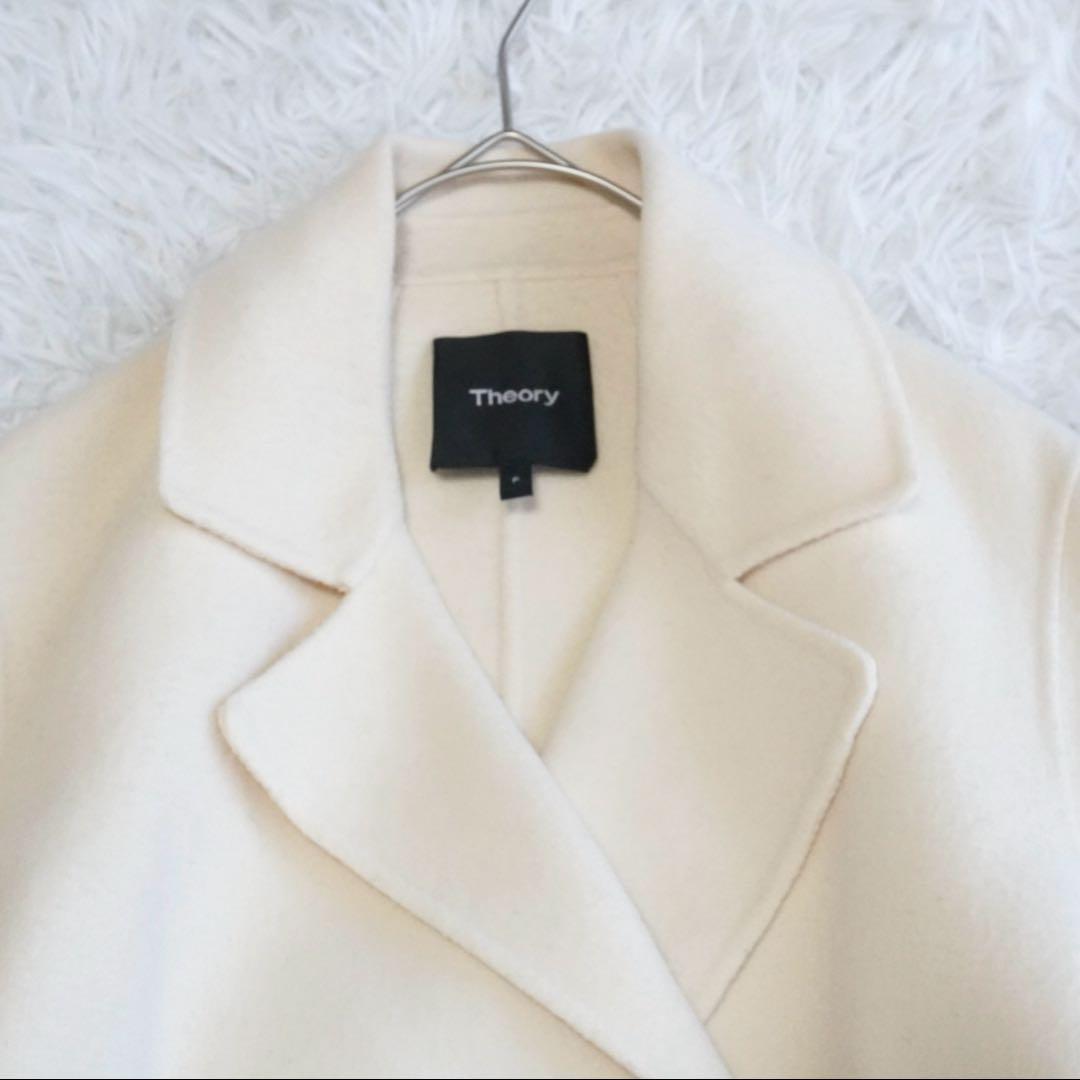 セオリー カシミヤ CLAIRENE NEW DIVIDE ダブルフェイスコート