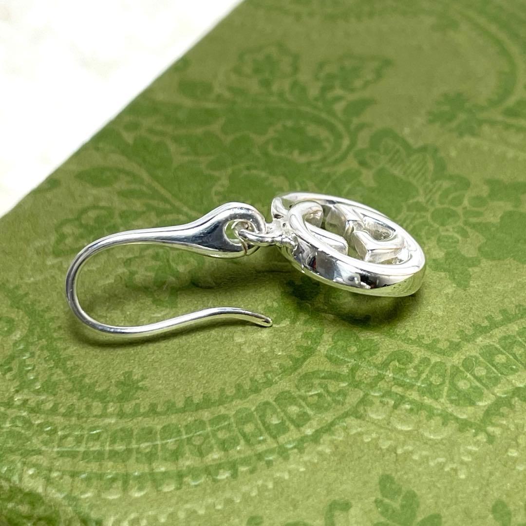 GUCCIグッチ インターロッキングGG フックピアス片耳　メンズ&レディース