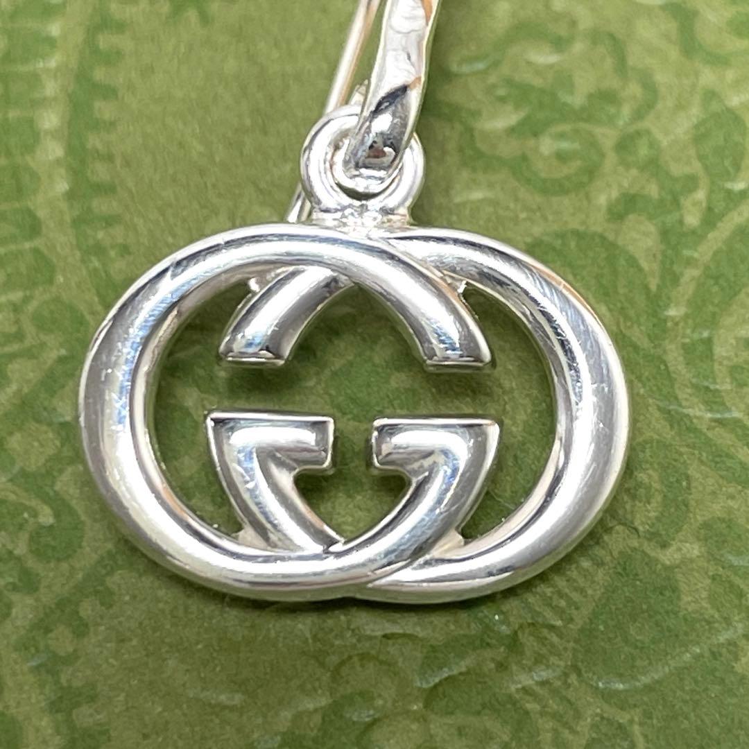 GUCCIグッチ インターロッキングGG フックピアス片耳　メンズ&レディース