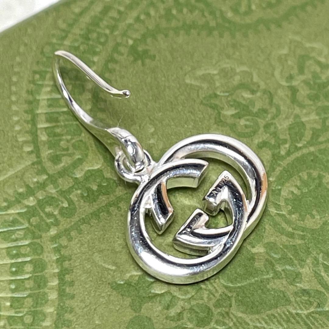 GUCCIグッチ インターロッキングGG フックピアス片耳　メンズ&レディース