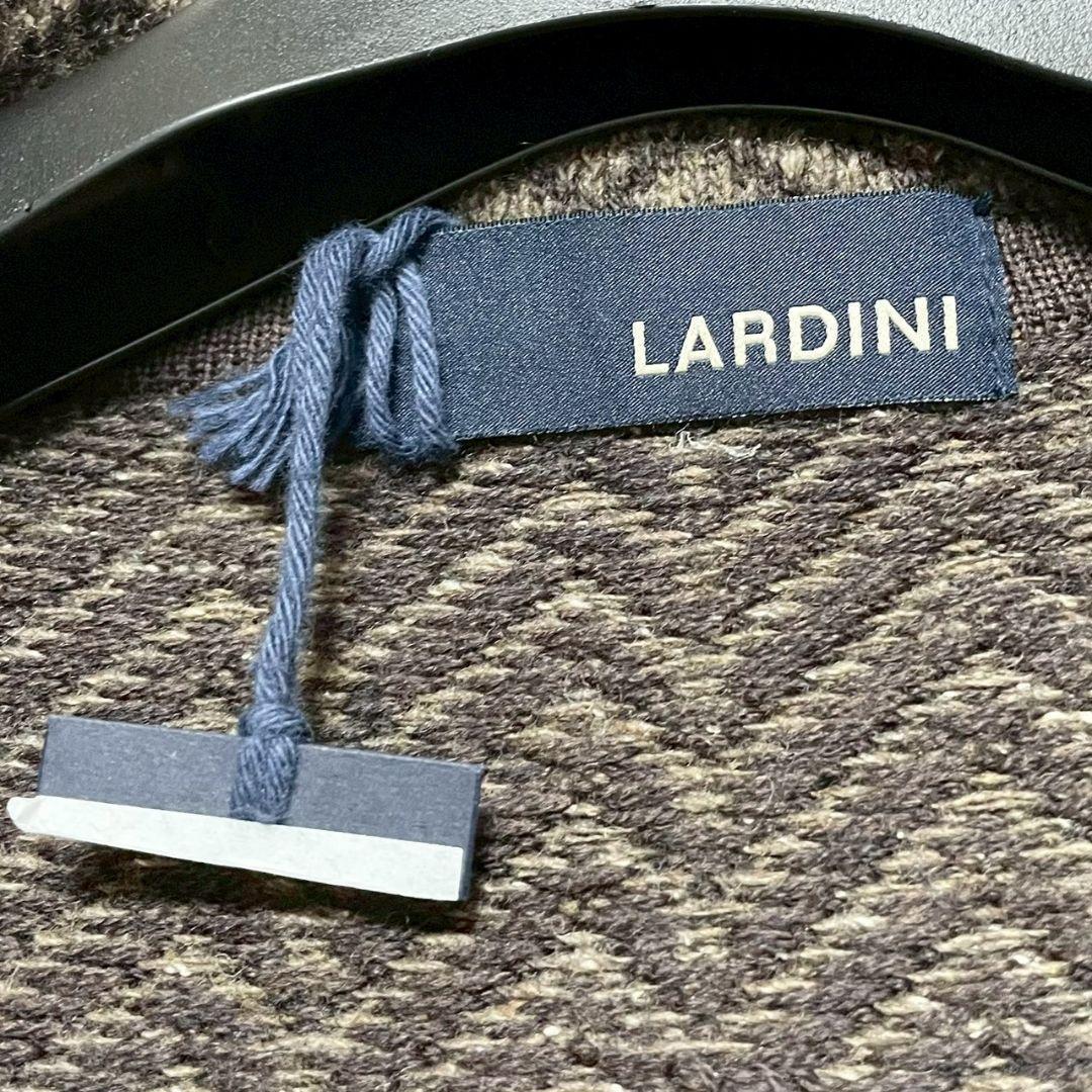LARDINI　ラルディーニ　ニットジャケット　ヘリンボーン