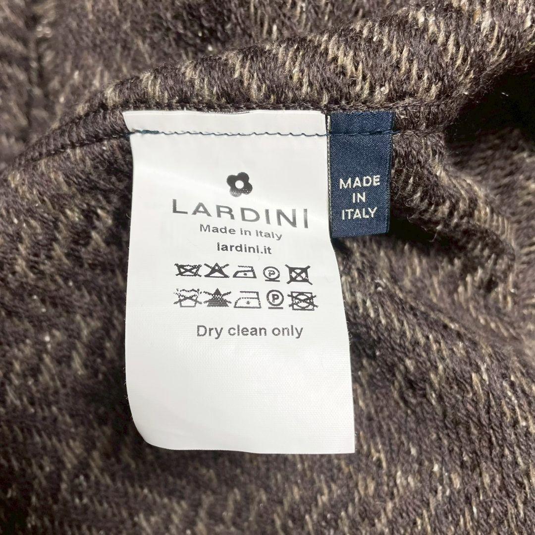 LARDINI　ラルディーニ　ニットジャケット　ヘリンボーン