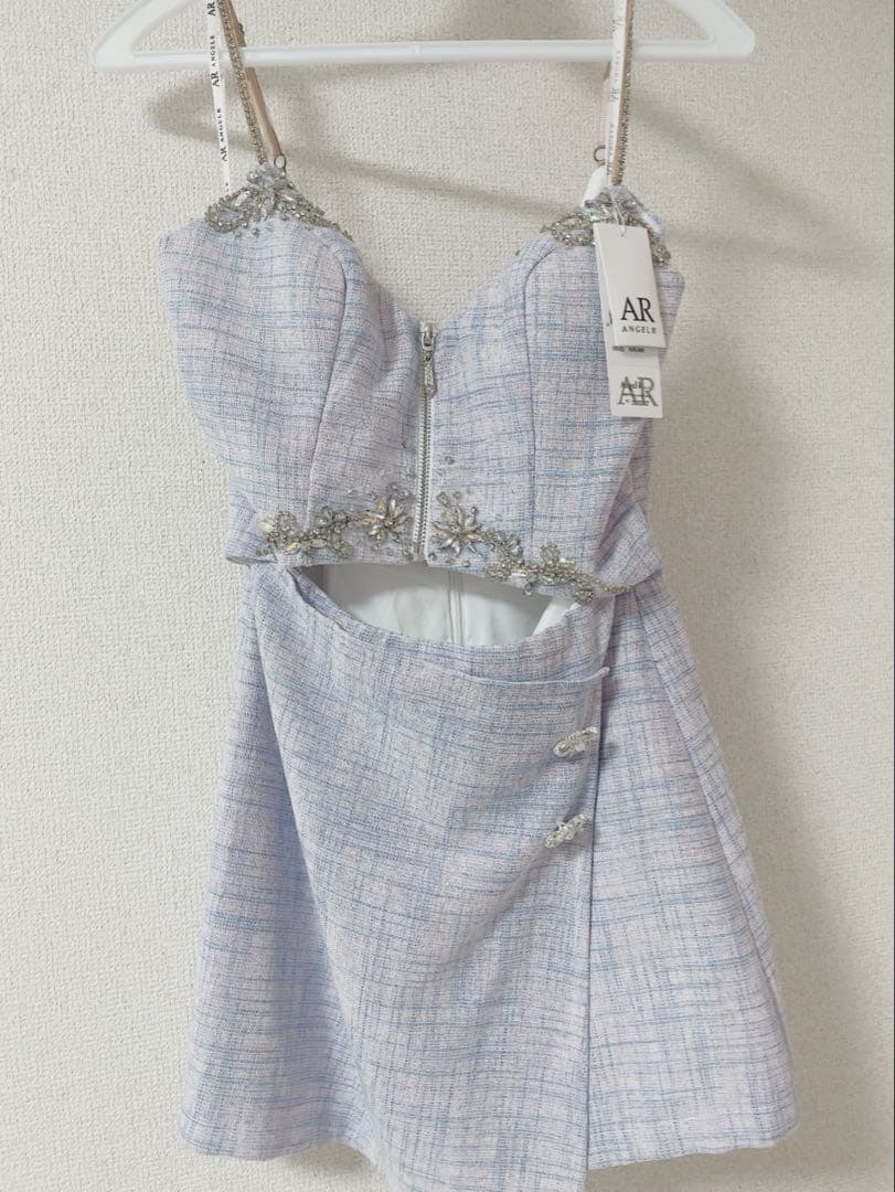 【新品】ANGEL R/エンジェルアールツイード/キャバドレス ラベンダー