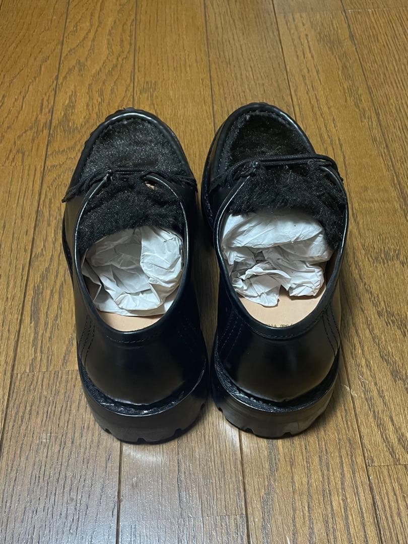 Milton Keynes ミルトンキーンズ ファーメレザーチロリアンシューズ